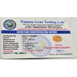 Bankok Pukhraj Stone – Natural Certified Yellow Sapphire Bankok Pukhraj Stone – Natural Certified Yellow Sapphire